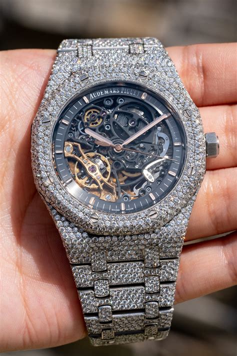 black skeleton ap watch|skeleton ap watch bust down.